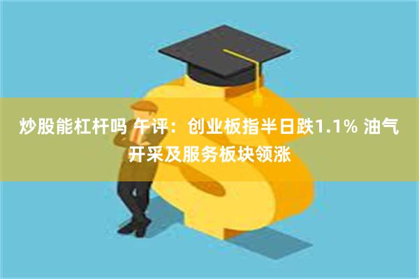 炒股能杠杆吗 午评：创业板指半日跌1.1% 油气开采及服务板块领涨