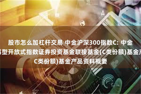 股市怎么加杠杆交易 中金沪深300指数C: 中金沪深300交易型开放式指数证券投资基金联接基金(C类份额)基金产品资料概要