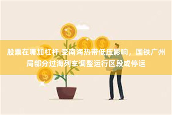 股票在哪加杠杆 受南海热带低压影响，国铁广州局部分过海列车调整运行区段或停运
